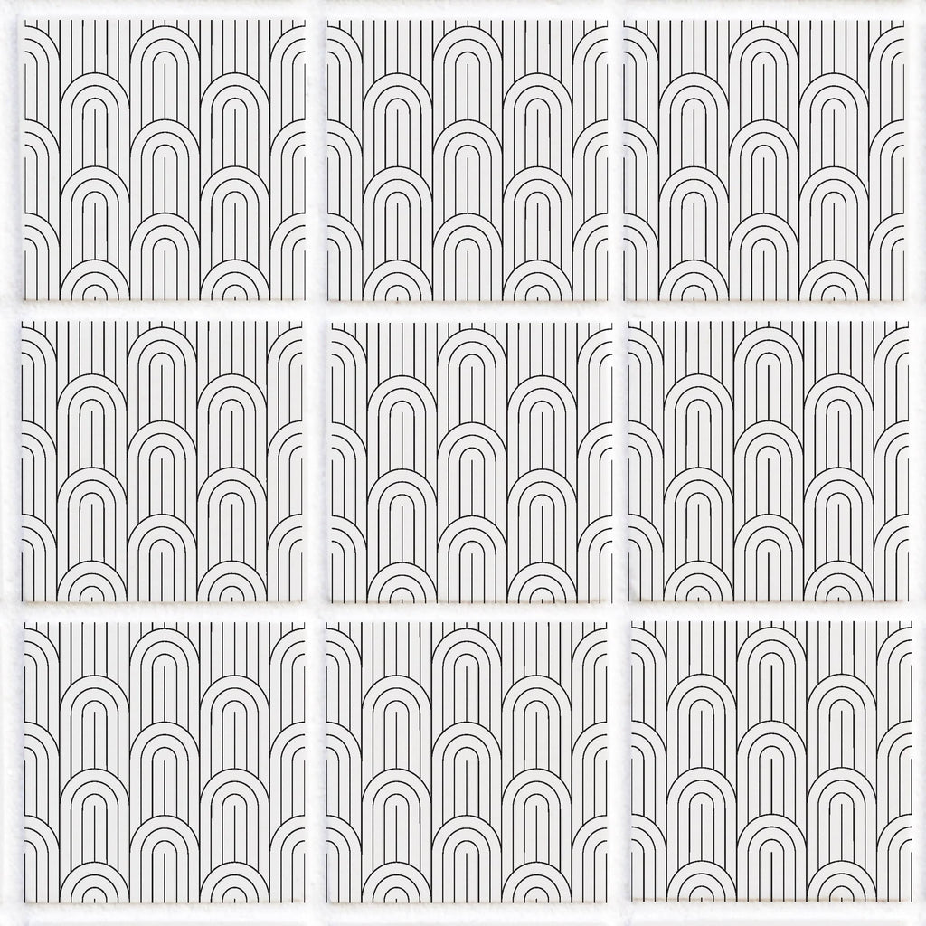SARAH HOLDEN Tile Stickers Tile Stickers -Retro Rainbow - TS-003-09
