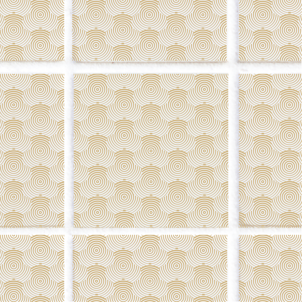 Tile Stickers - Yellow Geometric - TS-003-63