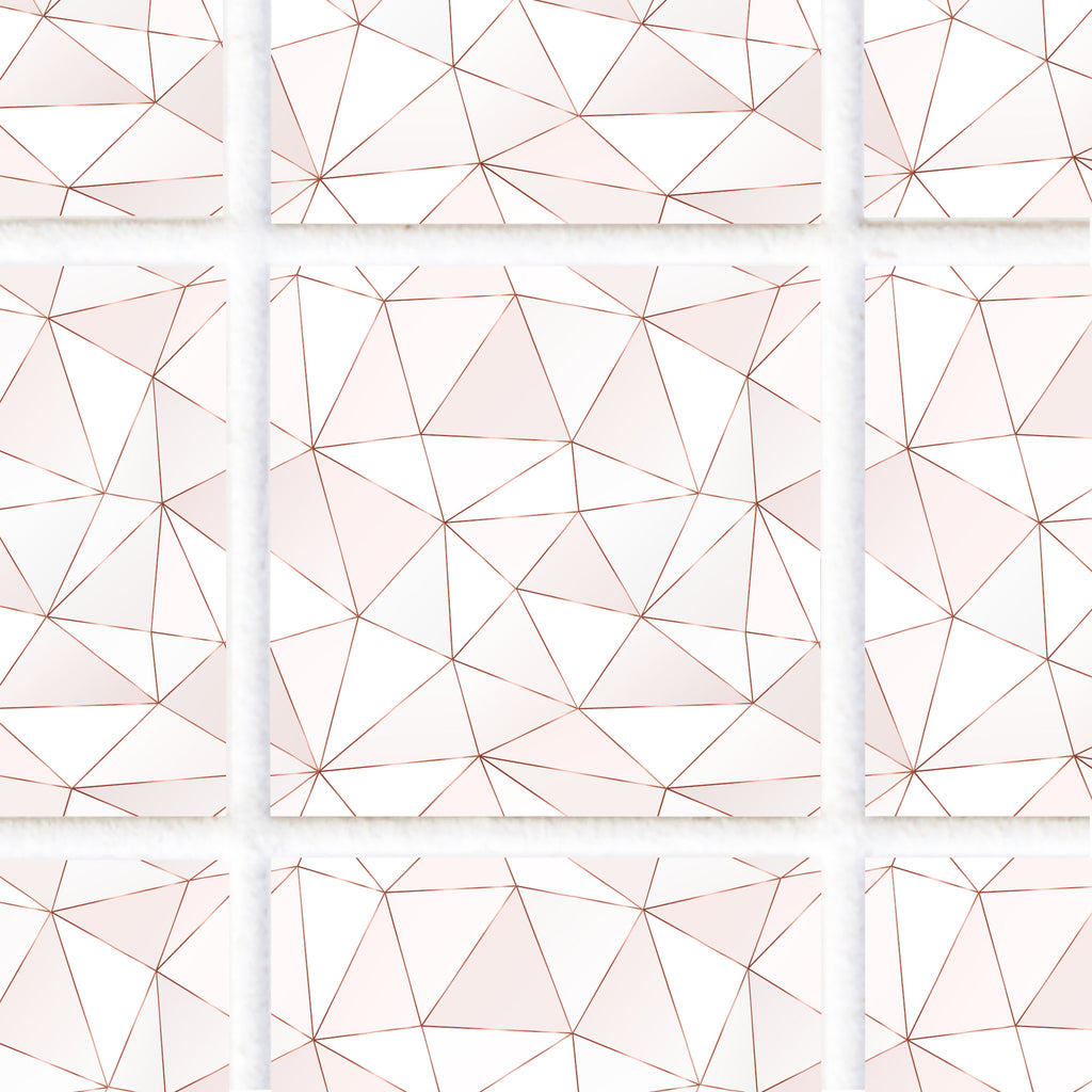 Tile Stickers - Pink Geometric - TS-003-86