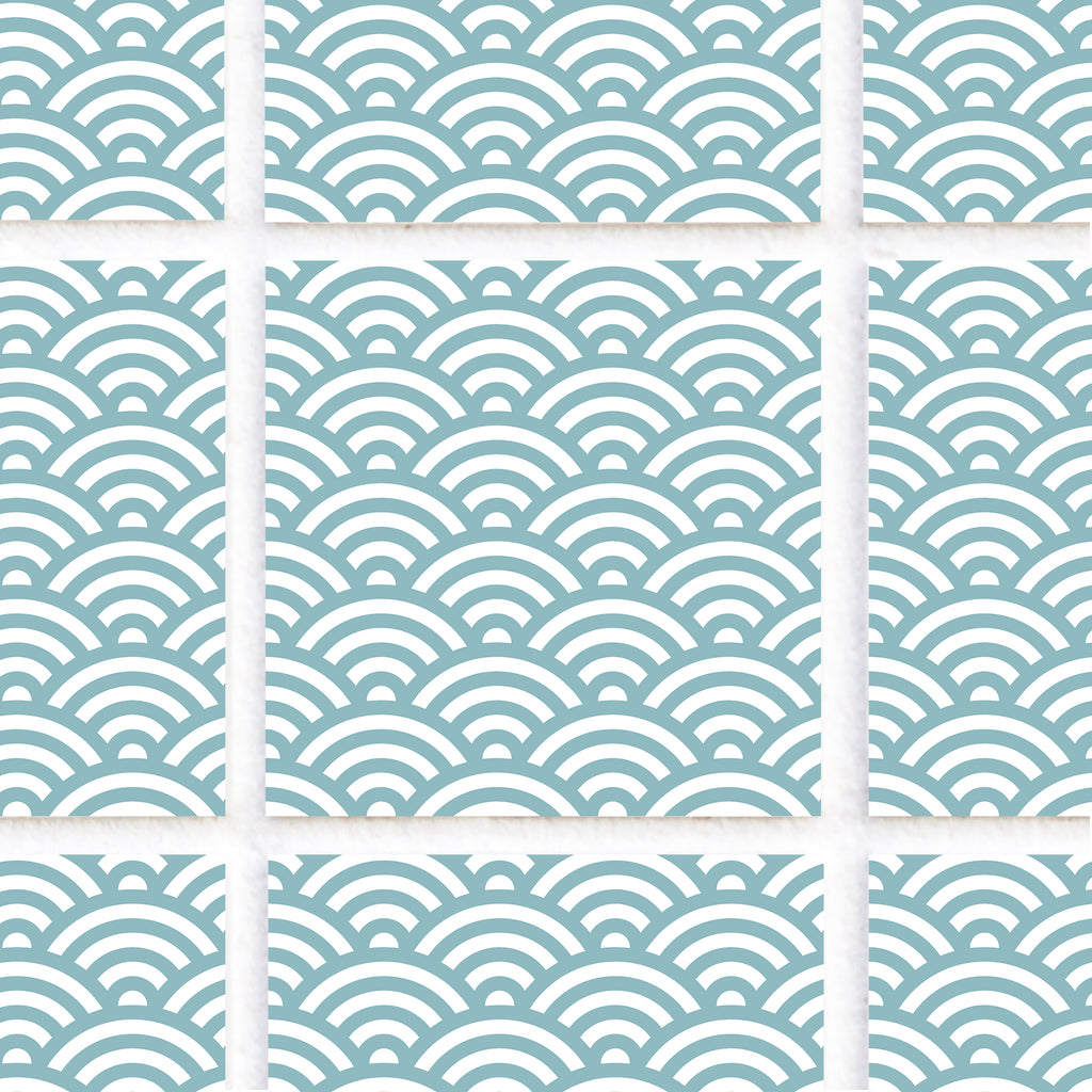 Tile Stickers - Blue Boho Rainbow - TS-003-99
