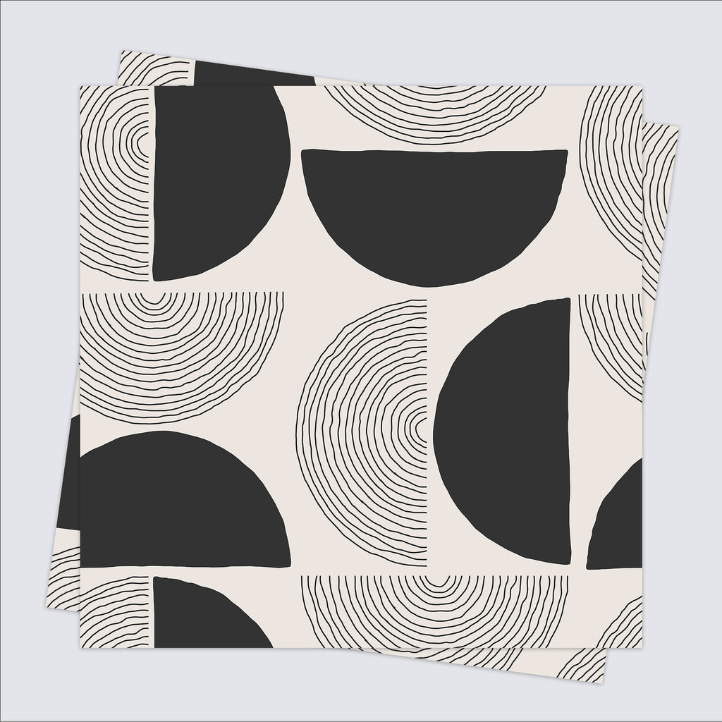 Tile Stickers - Beige & Black - TS-003-87