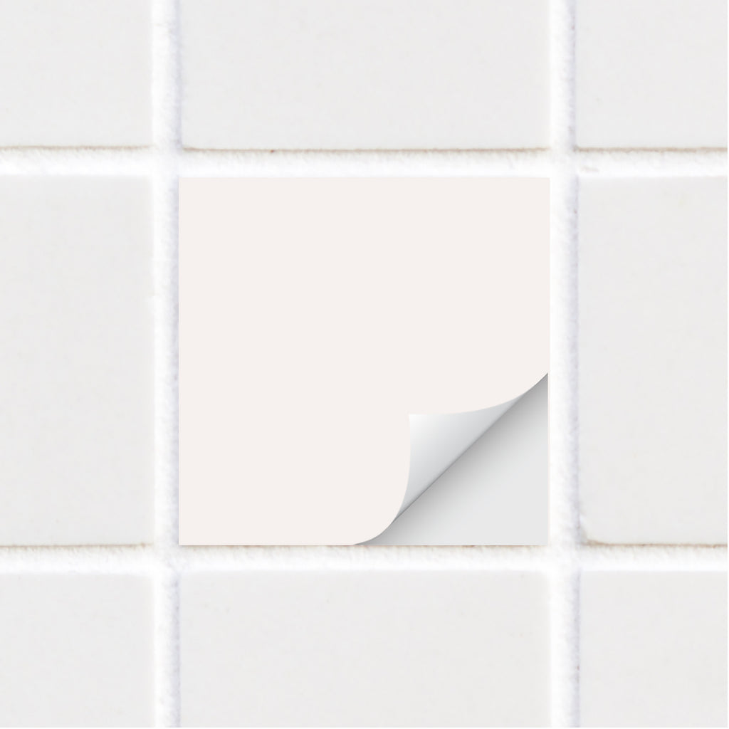 Tile Sticker - White Hint of Pink- TS-P-07