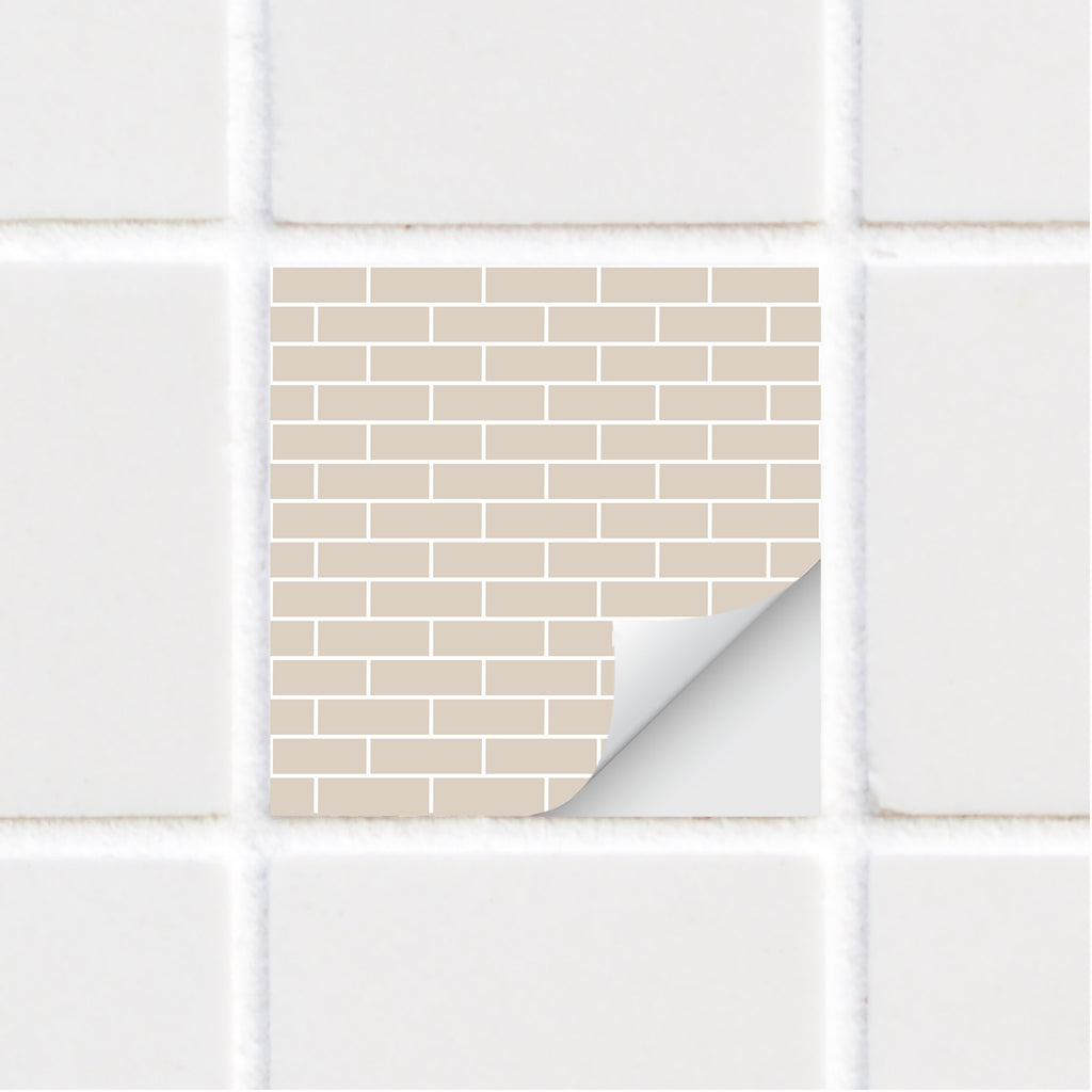 Tile Stickers - Beige Bricks - TS-003-52