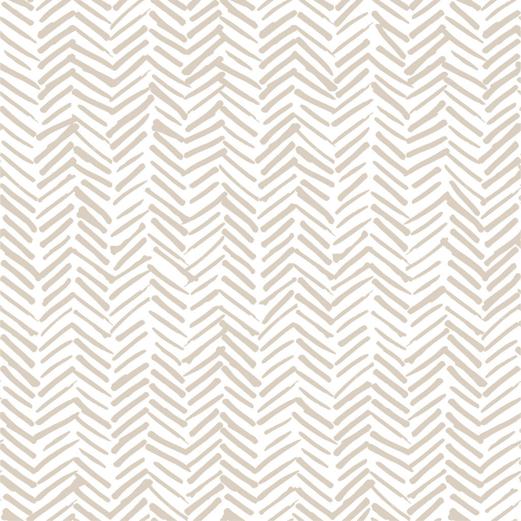 Tile Stickers - White and Beige Boho Herringbone - TS-003-04
