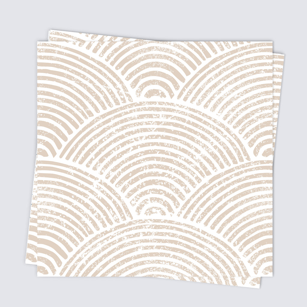 Boho Tile Stickers - Beige & White - TS-003-41