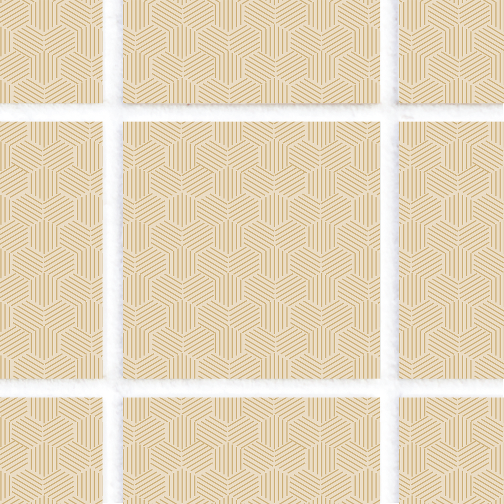 Tile Stickers - Yellow Geometric - TS-003-61