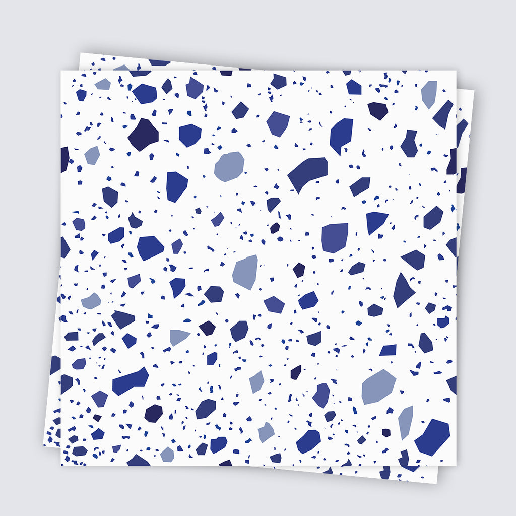 Terrazzo Tile Stickers - Blue - TS-004-07
