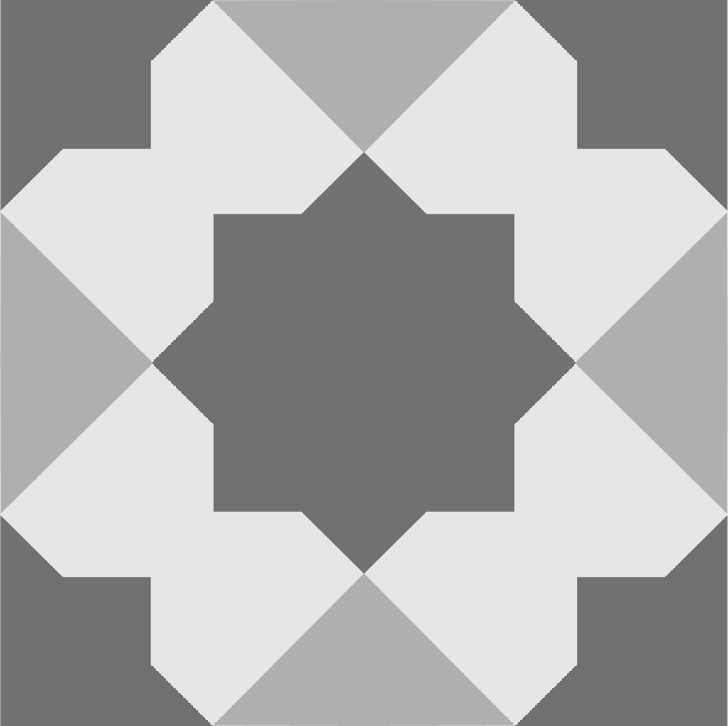 SARAH HOLDEN Tile Stickers Tile Sticker - Grey Star Pattern - TS-005-07
