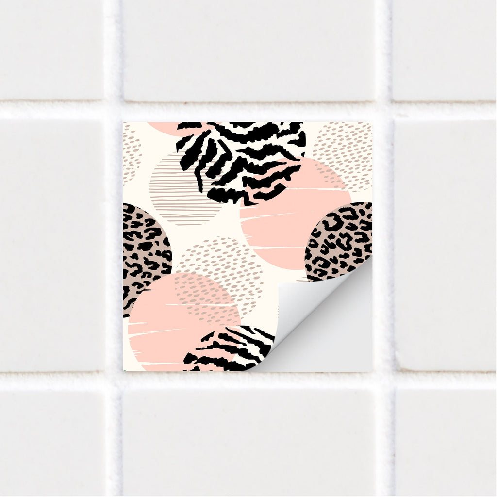 SARAH HOLDEN Tile Stickers Tile Stickers - Animal Print - TS-001-04 Leopard Print Tile Stickers