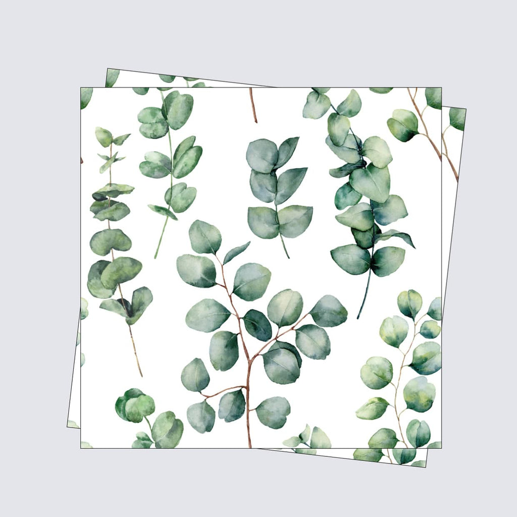 SARAH HOLDEN Tile Stickers Tile Stickers - Eucalyptus Print - TS-002-05 Luxury Tile Stickers - Leaf Prints - Bespoke Designs