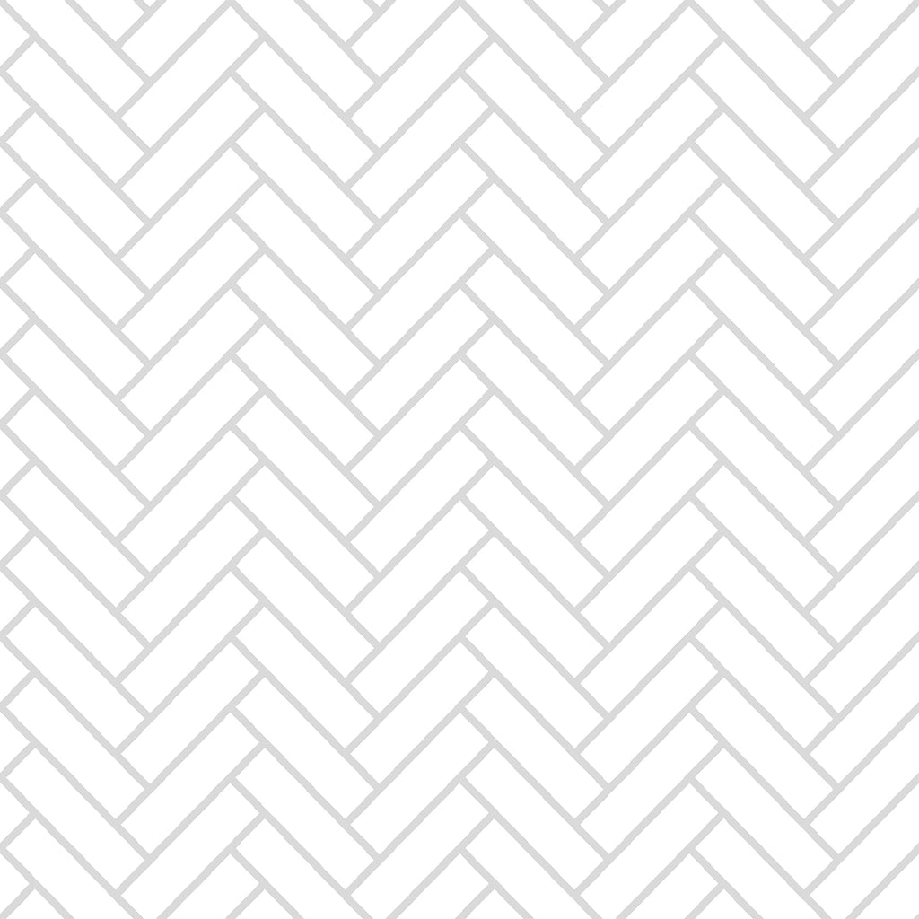 SARAH HOLDEN Tile Stickers Tile Stickers - Grey & White Herringbone - TS-003-23 Luxury Tile Stickers - Herringbone - Bespoke Designs