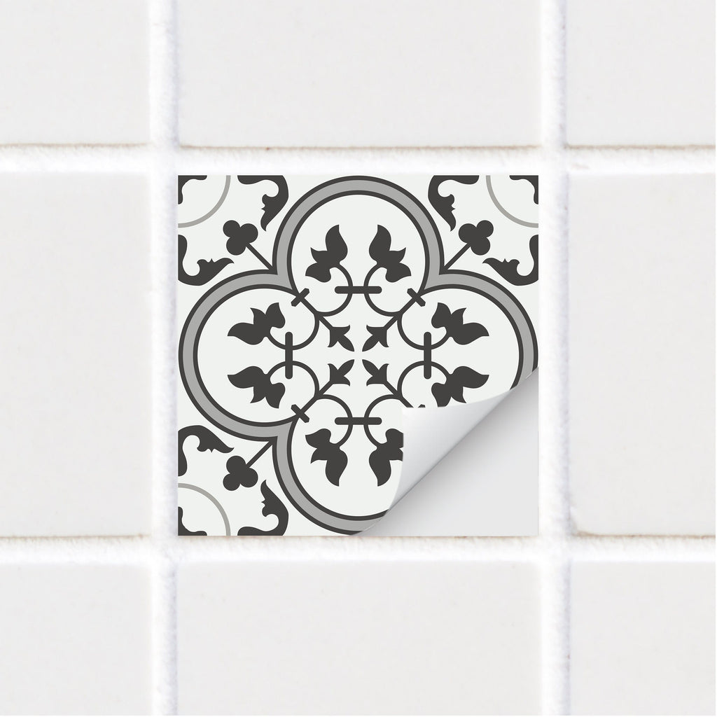 SARAH HOLDEN Tile Stickers Tile Stickers - Vintage Charcoal - TS-003-17