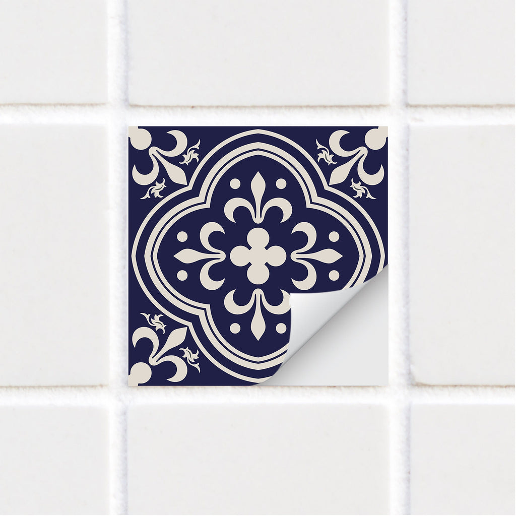 SARAH HOLDEN Tile Stickers Tile Stickers - Vintage Navy - TS-003-15